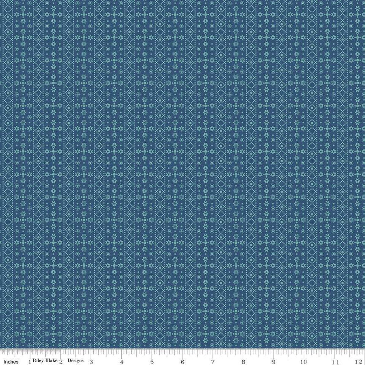 Franklin in Dark Denim from the Americana Collection by Lori Holt for Riley Blake Designs