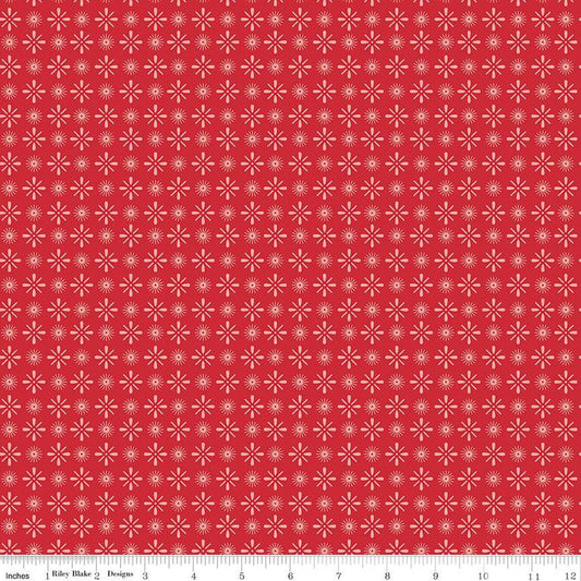 Independence in Riley Red from the Americana Collection by Lori Holt for Riley Blake Designs