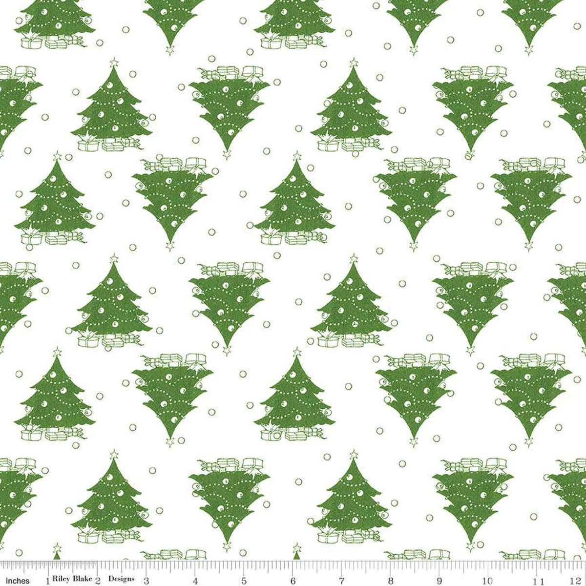 Classic Christmas-Trees in White