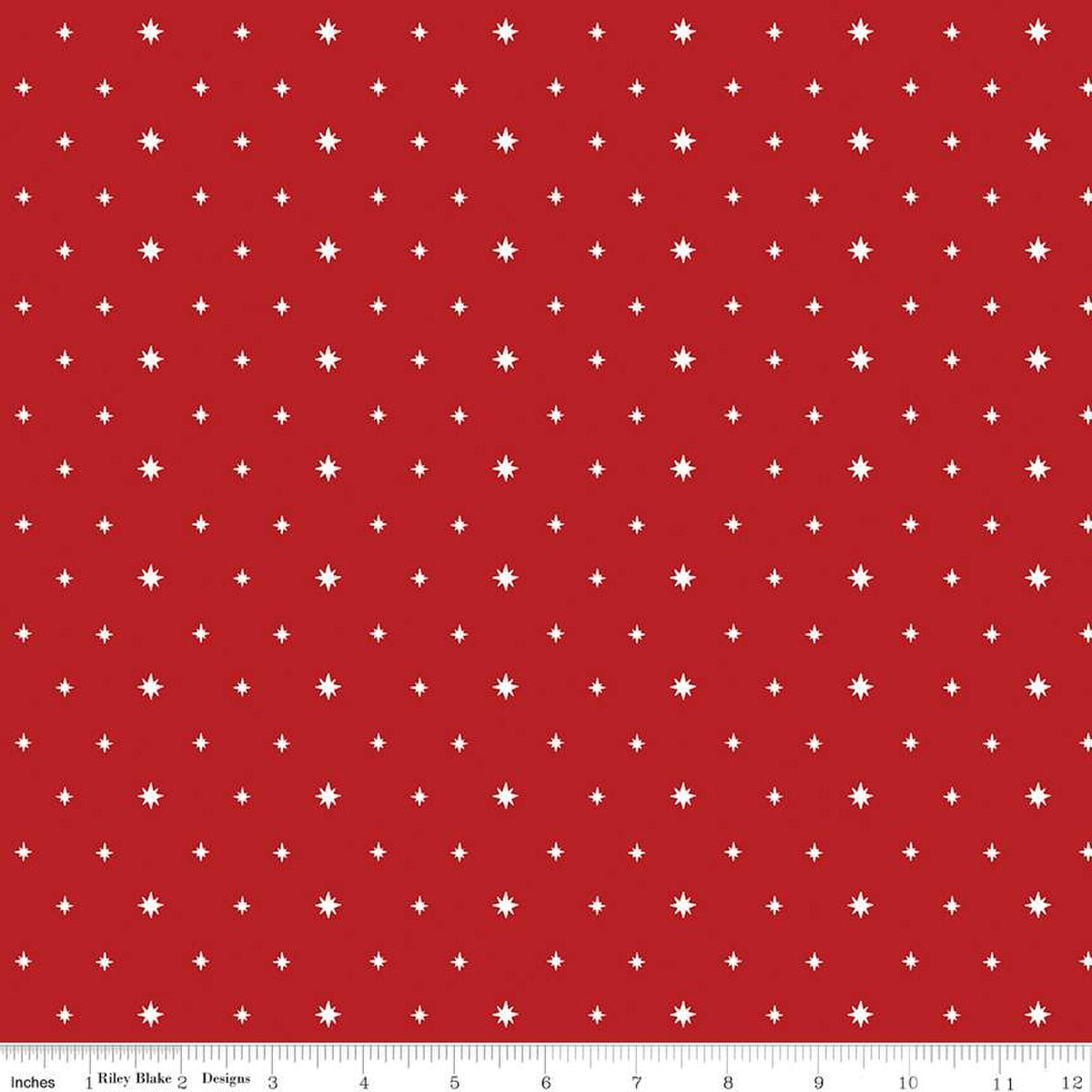 Charming Christmas-Stars in Red from Riley Blake Designs