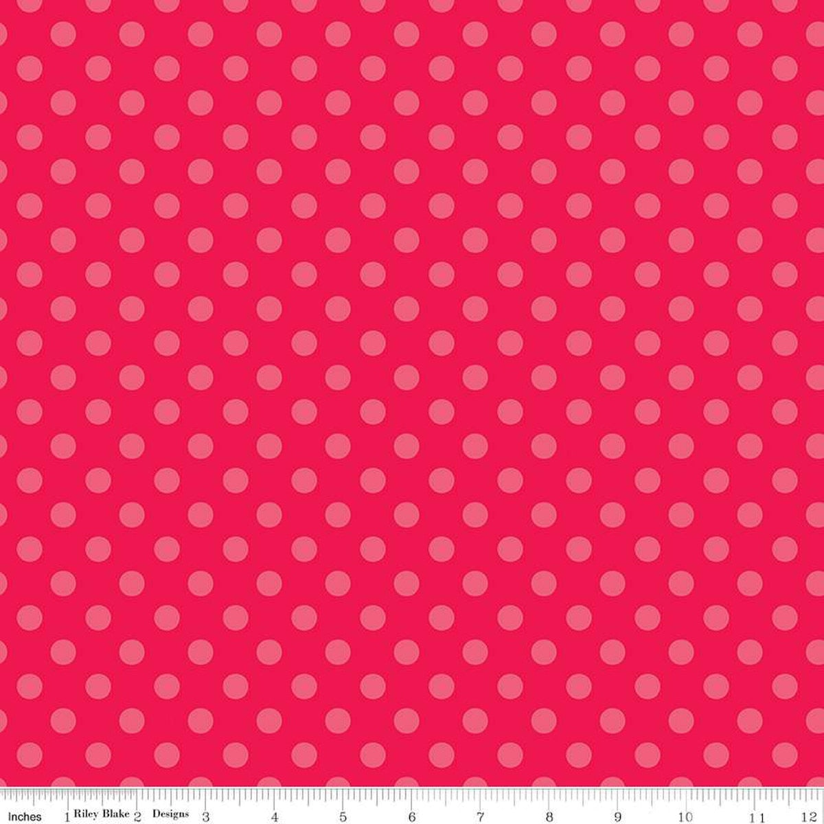 Polka Dots in Red from the Gingerbread Kisses Collection - Riley Blake Designs