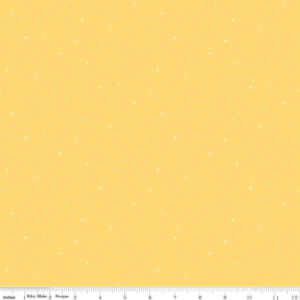 Dapple Dot in Buttercream from the Dapple Dot Collection - Riley Blake Fabrics