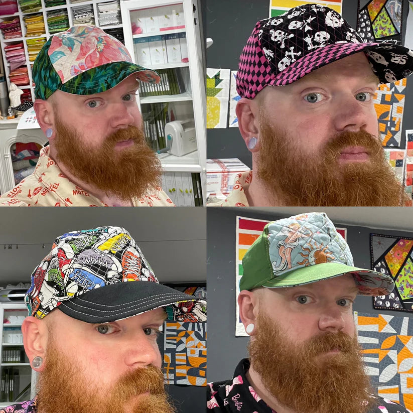 Quilted Trucker Hat - Pattern - Printed Booklet from Rose City Originals