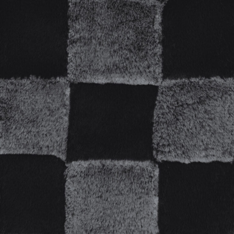Minky -Discontinued- Checkers BLACK Luxe Snuggle From EZ Fabric