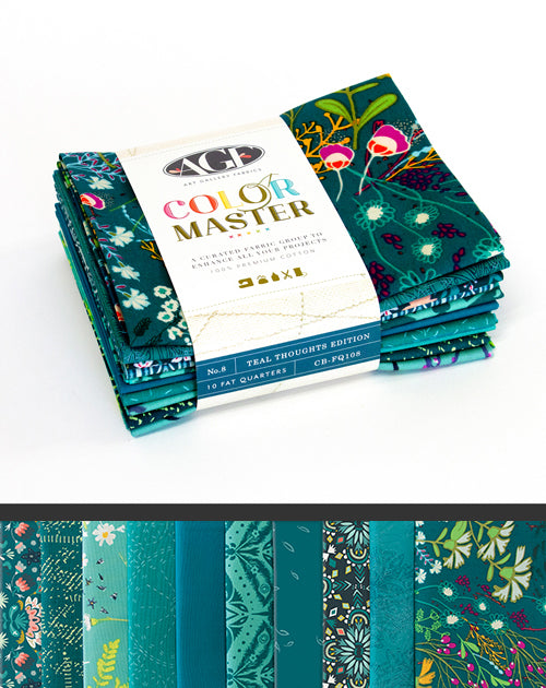 Teal Thoughts Color Master 10 Fat Quarter Bundle from Art Gallery Fabrics