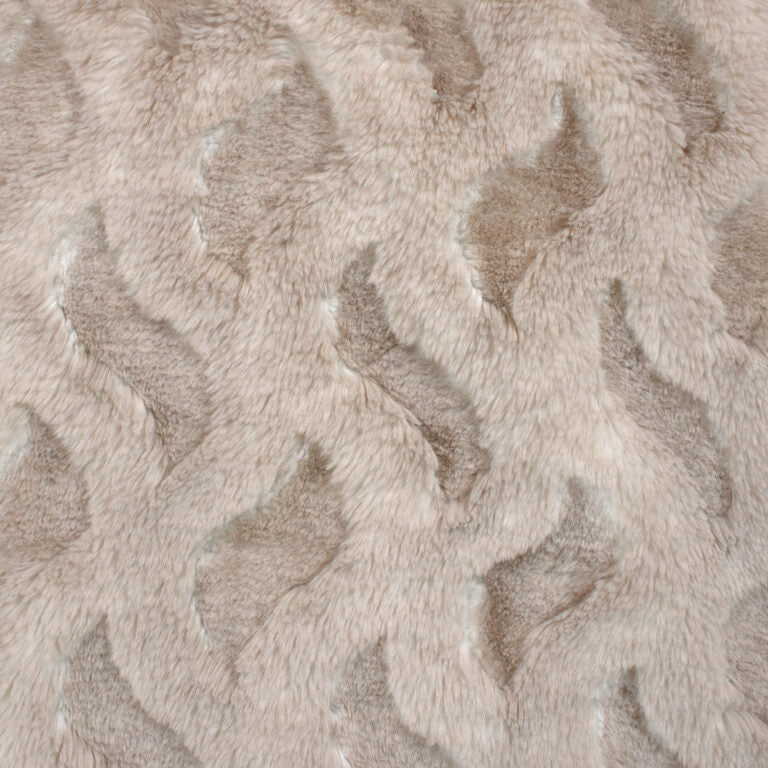 Minky -DISCONTINUED-Lux Snuggle Cora Whispy MUSHROOM From EZ Fabric