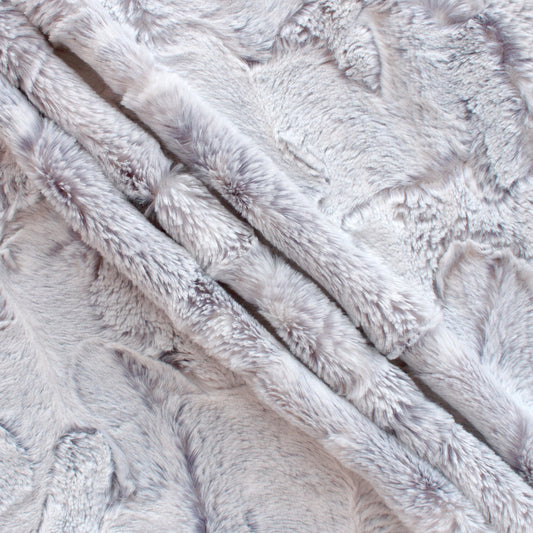 Minky- Luxe Cuddle Dusted Doe Snuggle Luxury Frosted CHARCOAL from EZ Fabric