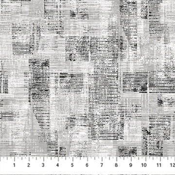 Flannel - Urban Oasis in Black & White from Northcott Fabrics