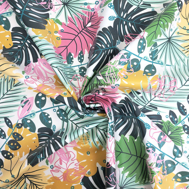 ALOHA 58" Wide Laminated Cotton Fabric from Splash Fabrics by the Half Yard