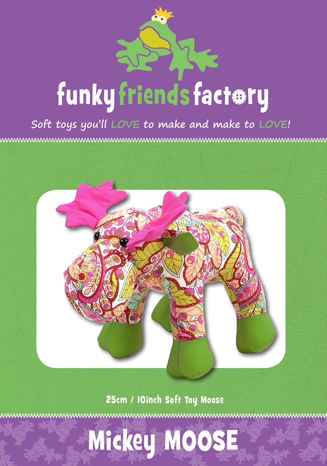 Funky Friends Pattern - Mickey Moose