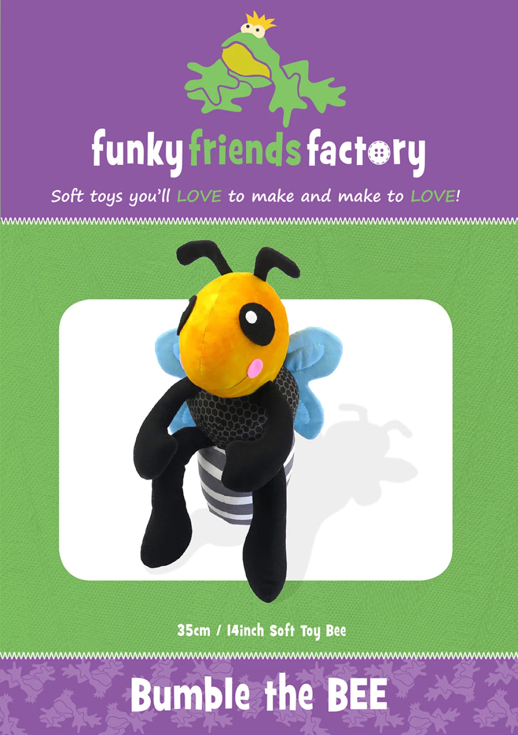 Funky Friends Pattern - Bumble The Bee