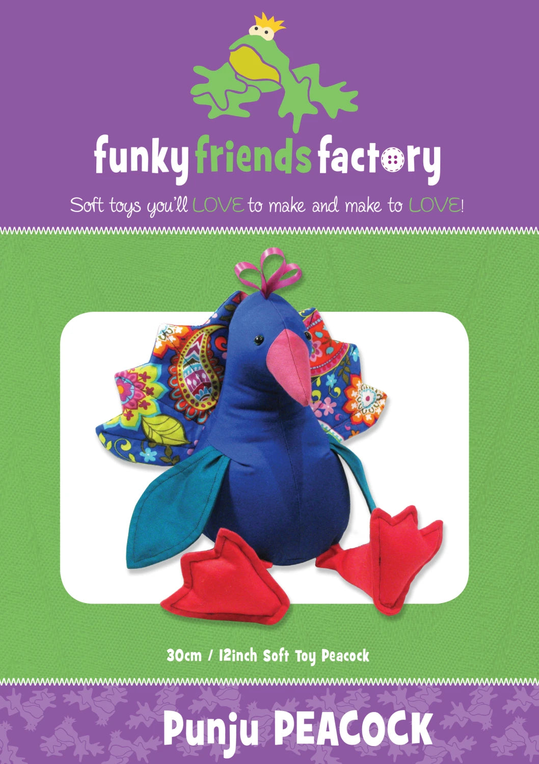 Funky Friends Pattern - Punju Peacock