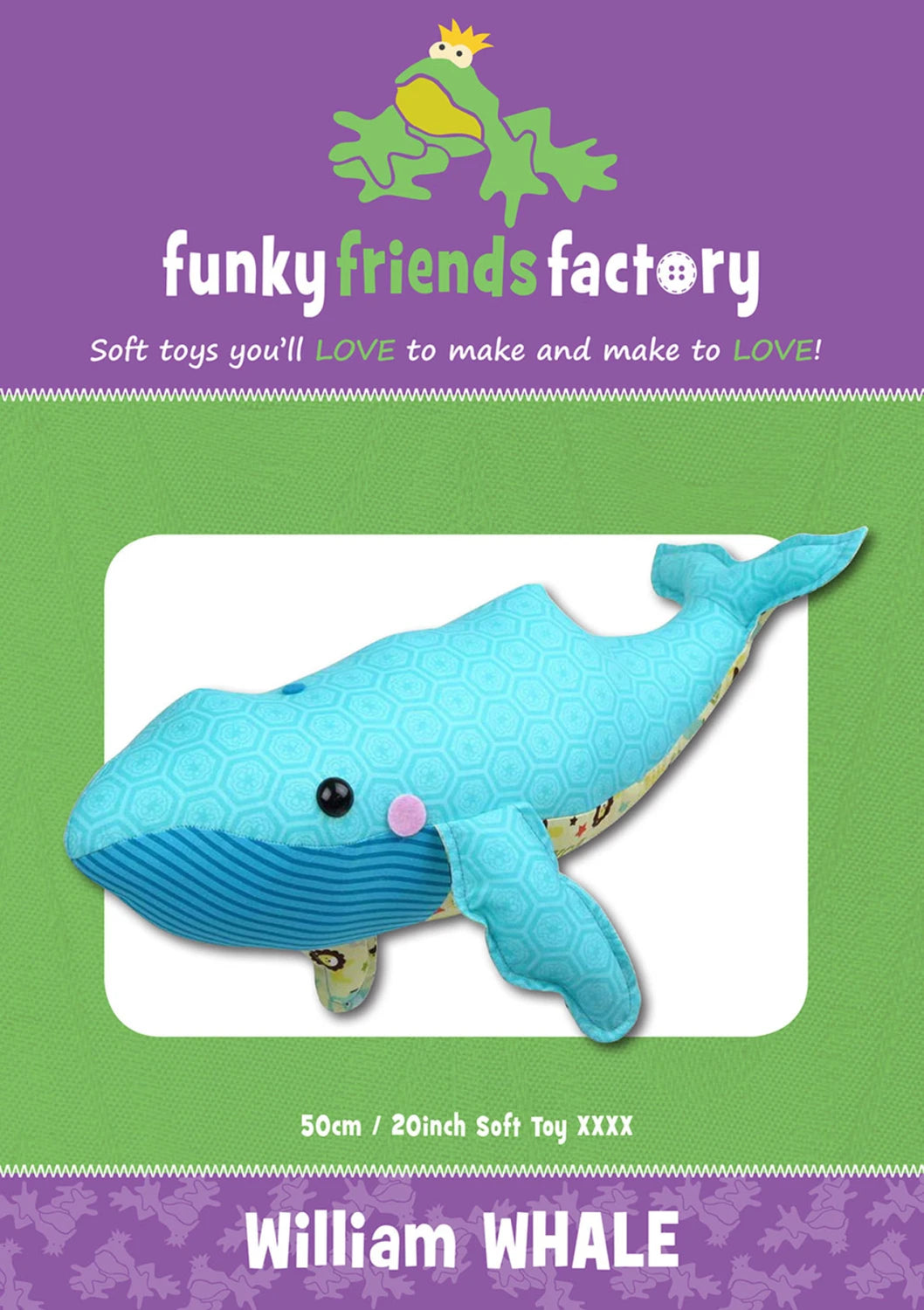 Funky Friends Pattern - William Whale