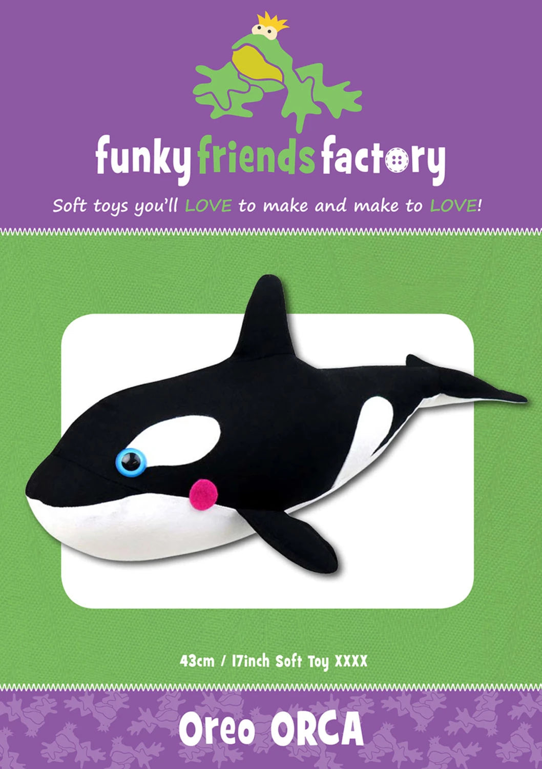 Funky Friends Pattern - Oreo Orca