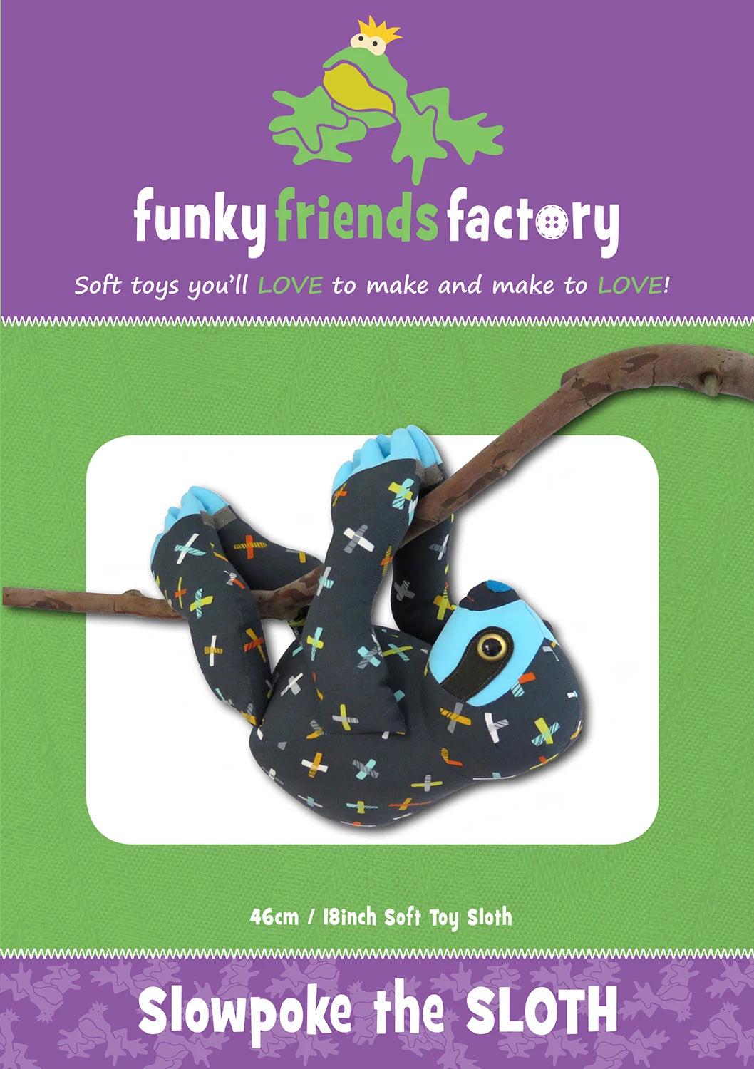 Funky Friends Pattern - Slowpoke The Sloth