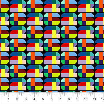 26 in Black Multi from the FIFA World Cup 26 Collection - Northcott Fabrics