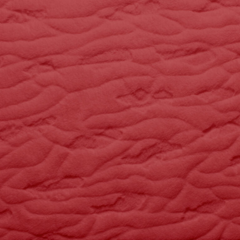 Minky -Lux Snuggle Four Seasons RED From EZ Fabric