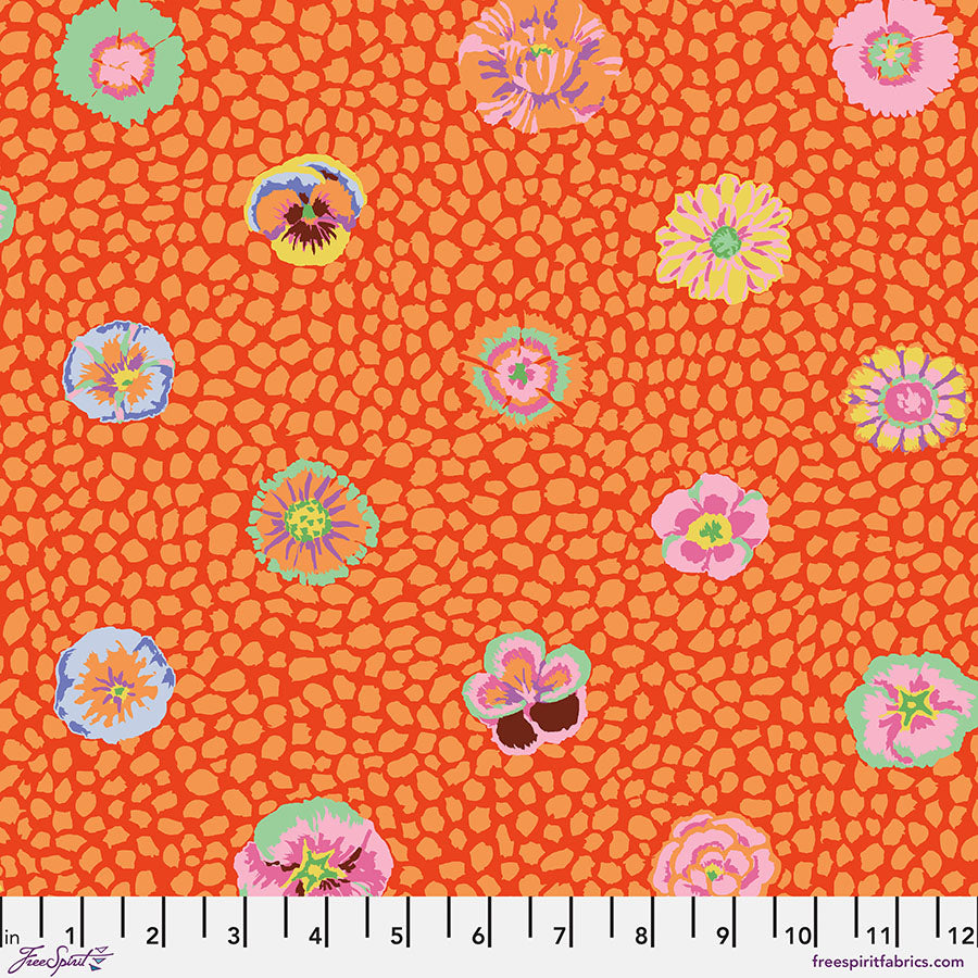 Kaffe Fassett Fabrics - Guinea Flower - Apricot From FreeSpirit Fabrics