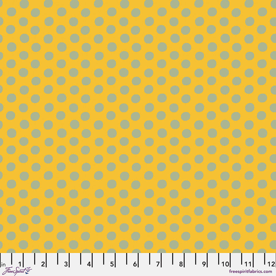 Kaffe Fassett Fabrics - Spot - Yellow From FreeSpirit Fabrics