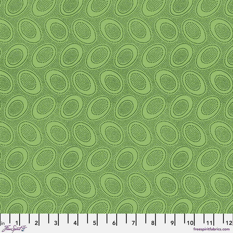 Kaffe Fassett Fabrics - Aboriginal Dot - Leaf From FreeSpirit Fabrics