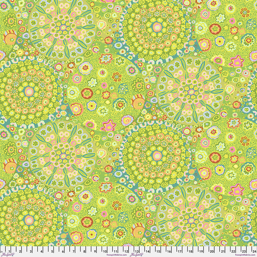 Kaffe Fassett Fabrics - Millefiore - Green From FreeSpirit Fabrics