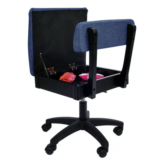 Duchess Blue Hydraulic Sewing Chair from Arrow Sewing Chairs