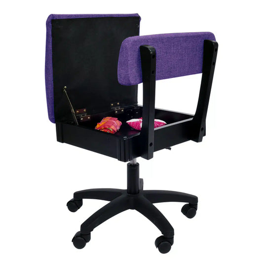Royal Purple Hydraulic Sewing Chair from Arrow Sewing Chairs