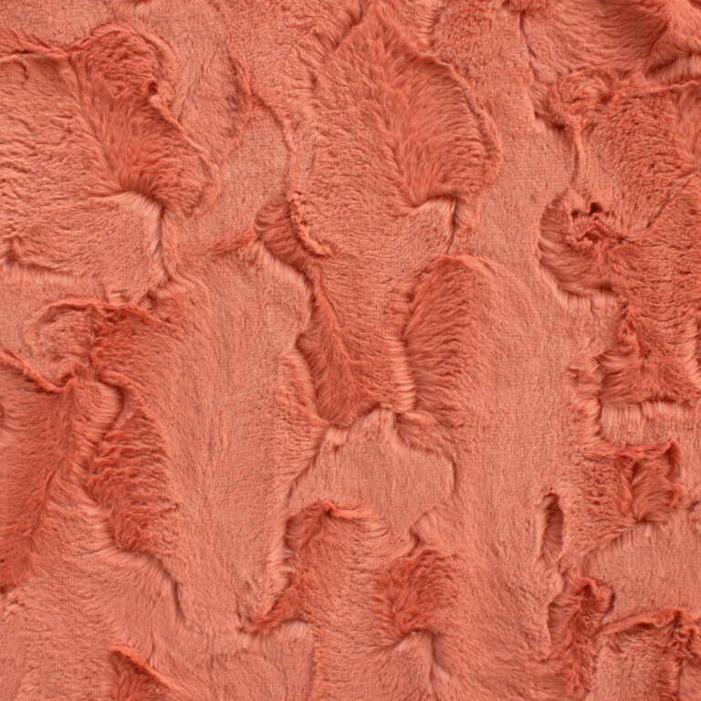 Minky -Lux Snuggle New York TERRA COTTA From EZ Fabric