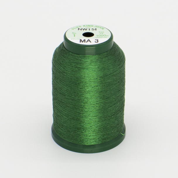 Kingstar Metallic Embroidery Thread - Green - Ma3
