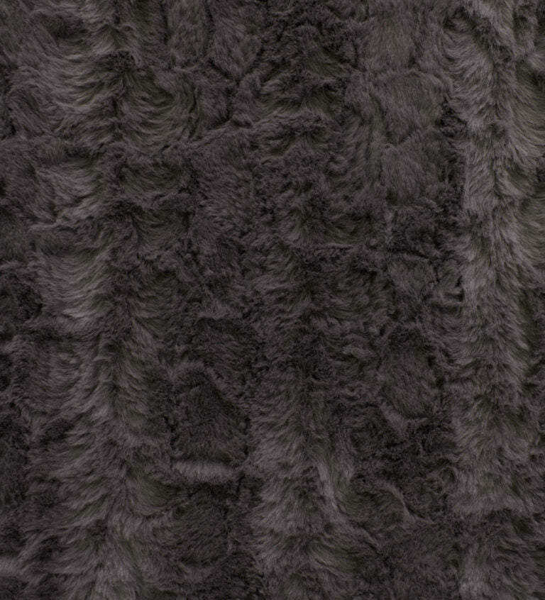 Minky -Lux Snuggle Malibu Charcoal From EZ Fabric
