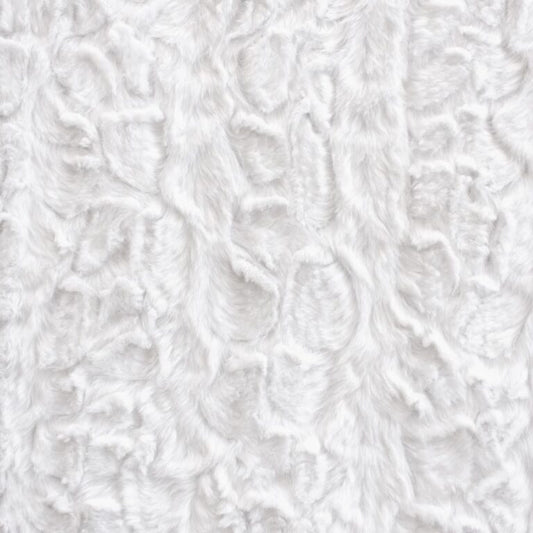 Minky -Lux Snuggle Malibu WHITE From EZ Fabric