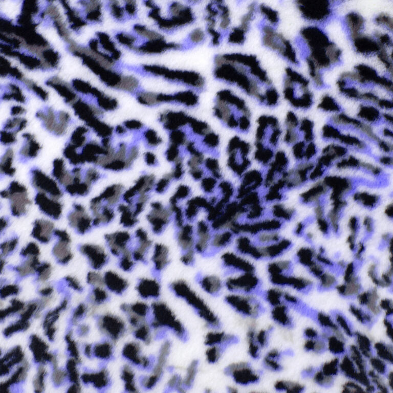 Minky -Lux Snuggle Neon Lynx Kodi NEON PURPLE From EZ Fabric
