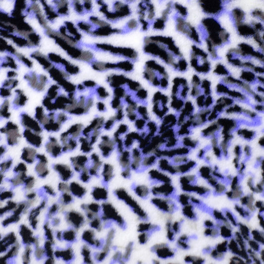 Minky -Lux Snuggle Neon Lynx Kodi NEON PURPLE From EZ Fabric