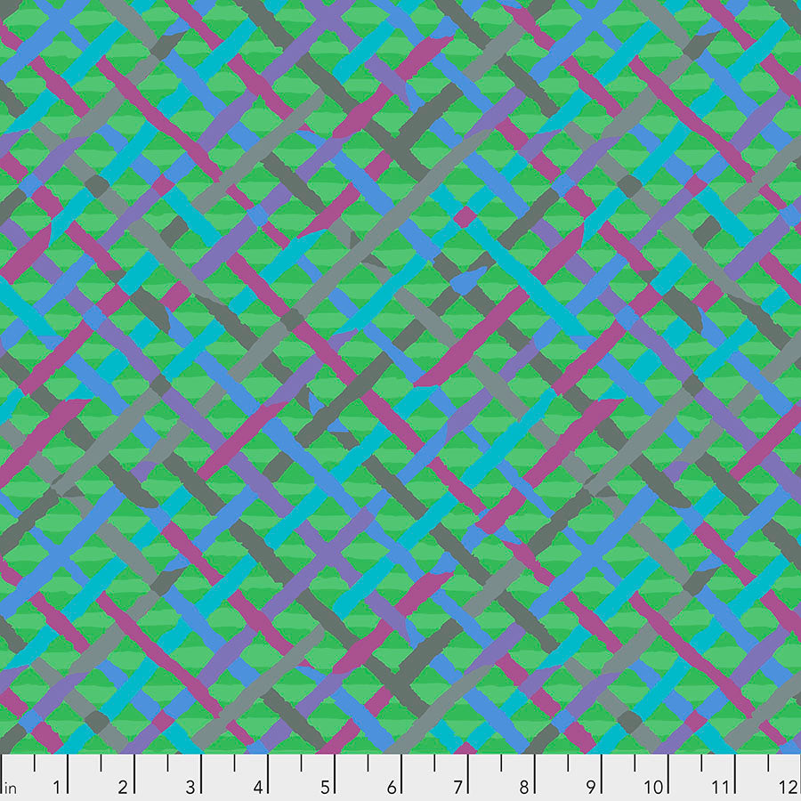 Kaffe Fassett Fabrics - Mad Plaid - Green  From FreeSpirit Fabrics