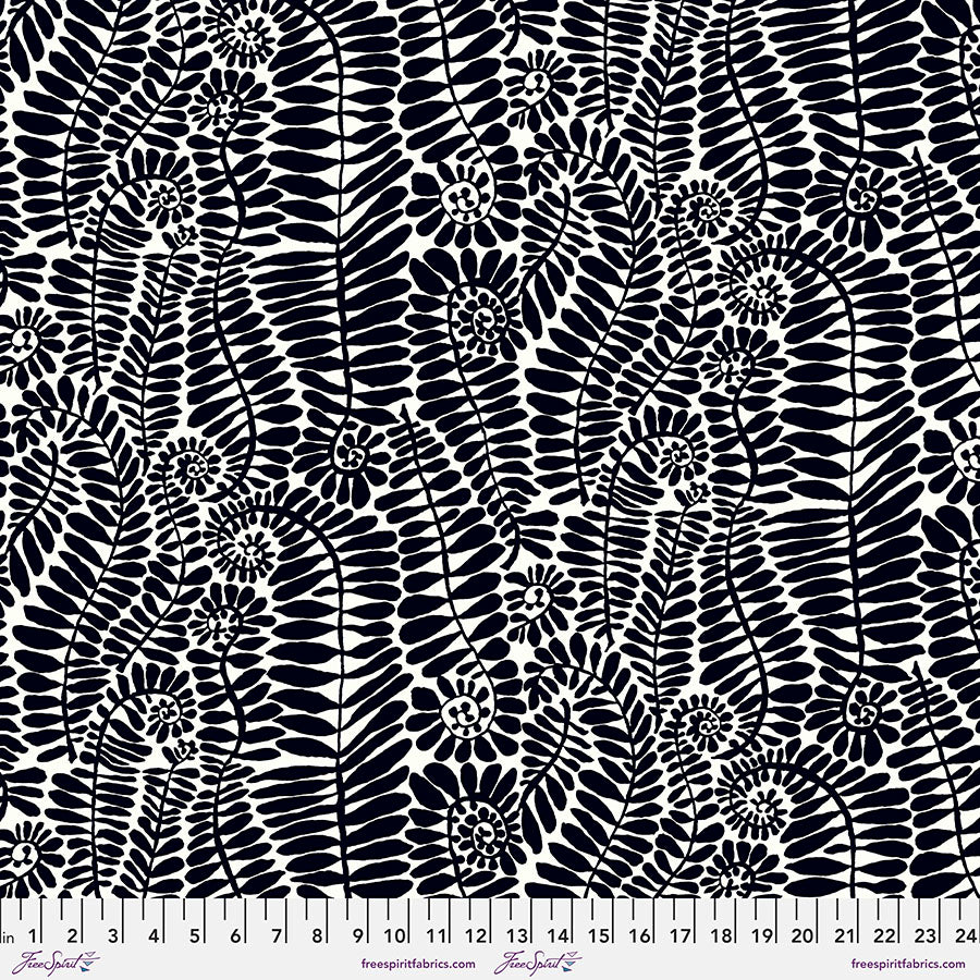 Kaffe Fassett Fabrics - Fronds - Black From FreeSpirit Fabrics
