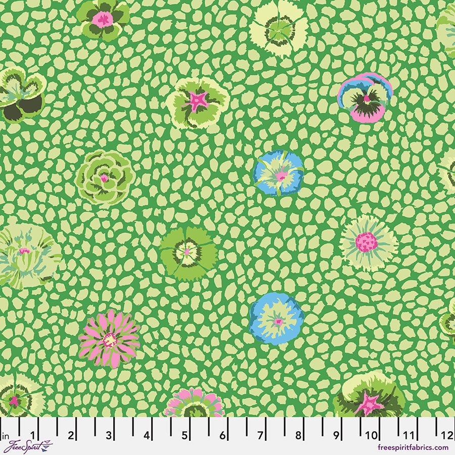Kaffe Fassett Fabrics - Guinea Flower - Moss From FreeSpirit Fabrics