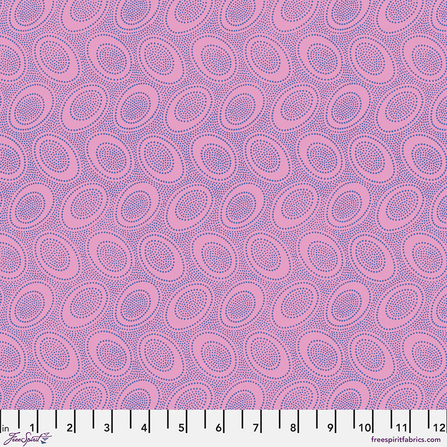 Kaffe Fassett Fabrics - Aboriginal Dot - Wisteria From FreeSpirit Fabrics