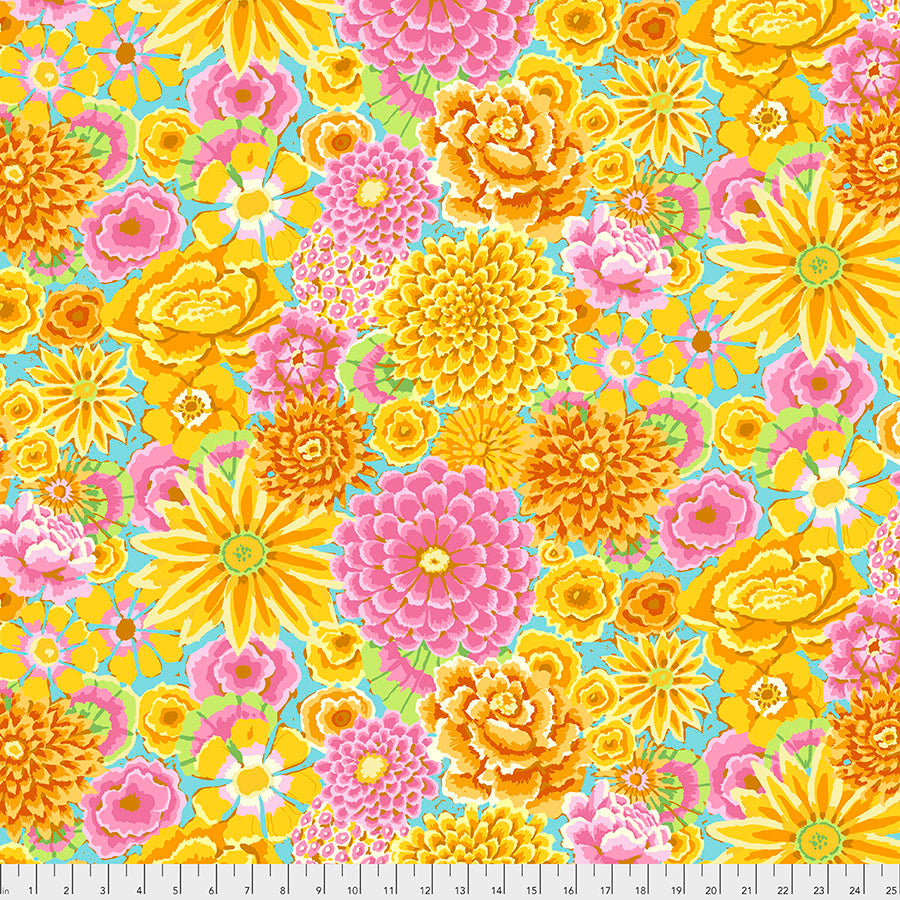 Kaffe Fassett Fabrics - Enchanted - Yellow From FreeSpirit Fabrics