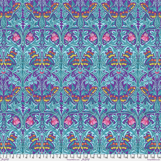 Bluebell - Purple From Kaffe x Morris & Co. Collaboration From FreeSpirit Fabrics