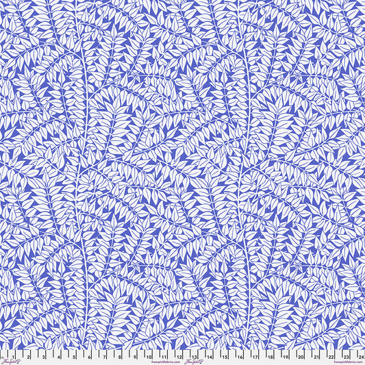 Branches - Blue From Kaffe x Morris & Co. Collaboration From FreeSpirit Fabrics
