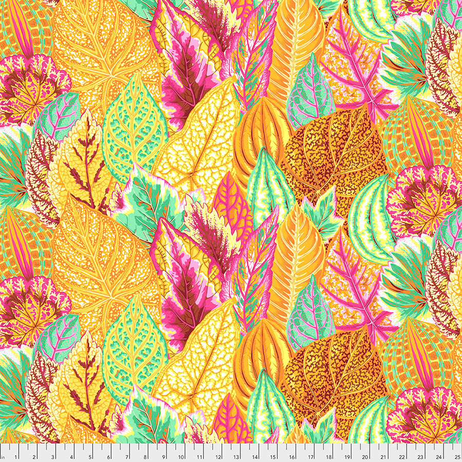 Kaffe Fassett Fabrics - Coleus - Yellow From FreeSpirit Fabrics