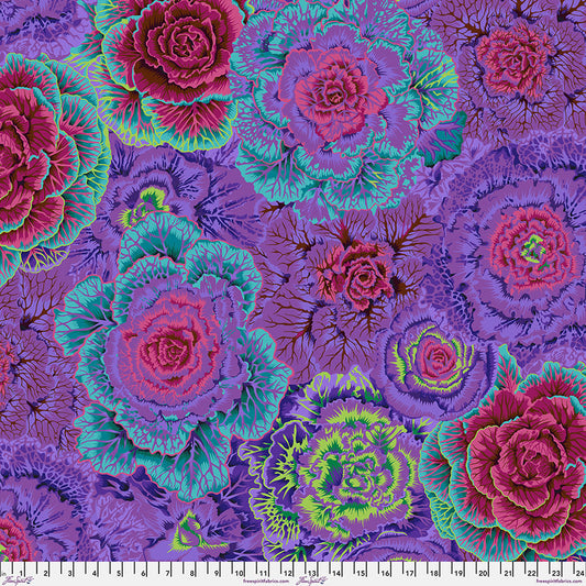 Kaffe Fassett Fabrics - Brassica - Purple From FreeSpirit Fabrics