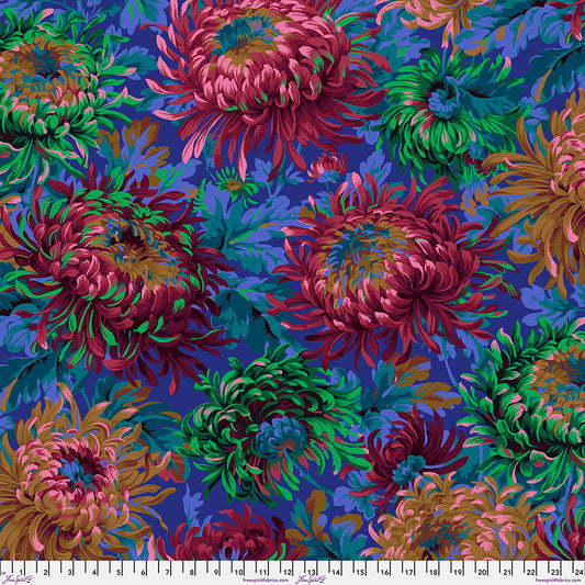 Kaffe Fassett Fabrics - Shaggy - Cobalt From FreeSpirit Fabrics
