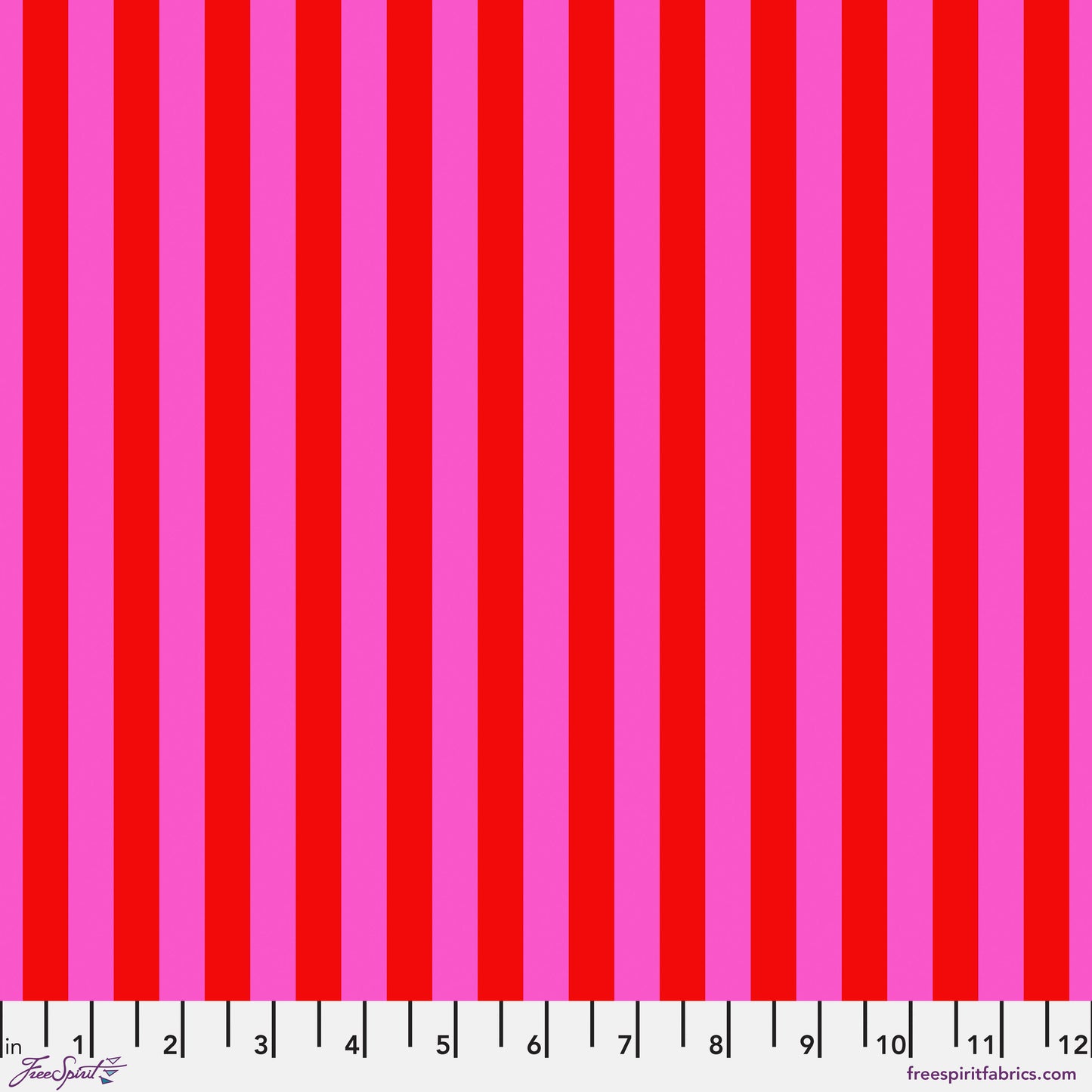 Tula Pink Peony Tent Stripe from True Colors Collection
