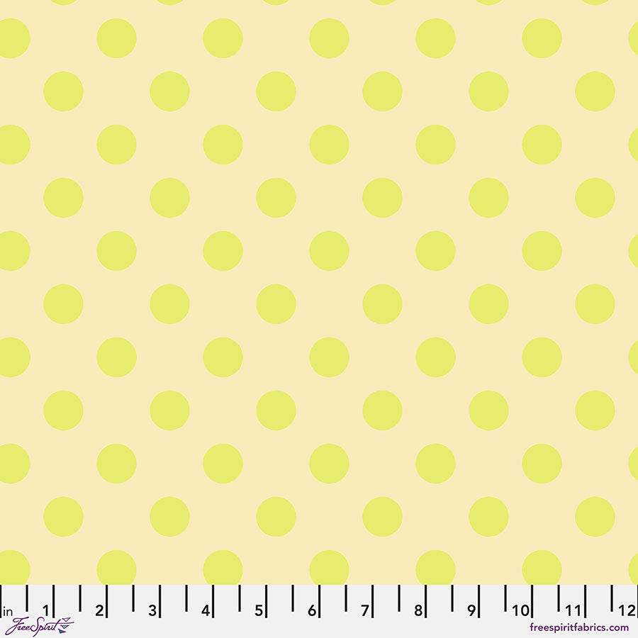 Tula Pink Neon Poms Moonbeam from True Colors Collection
