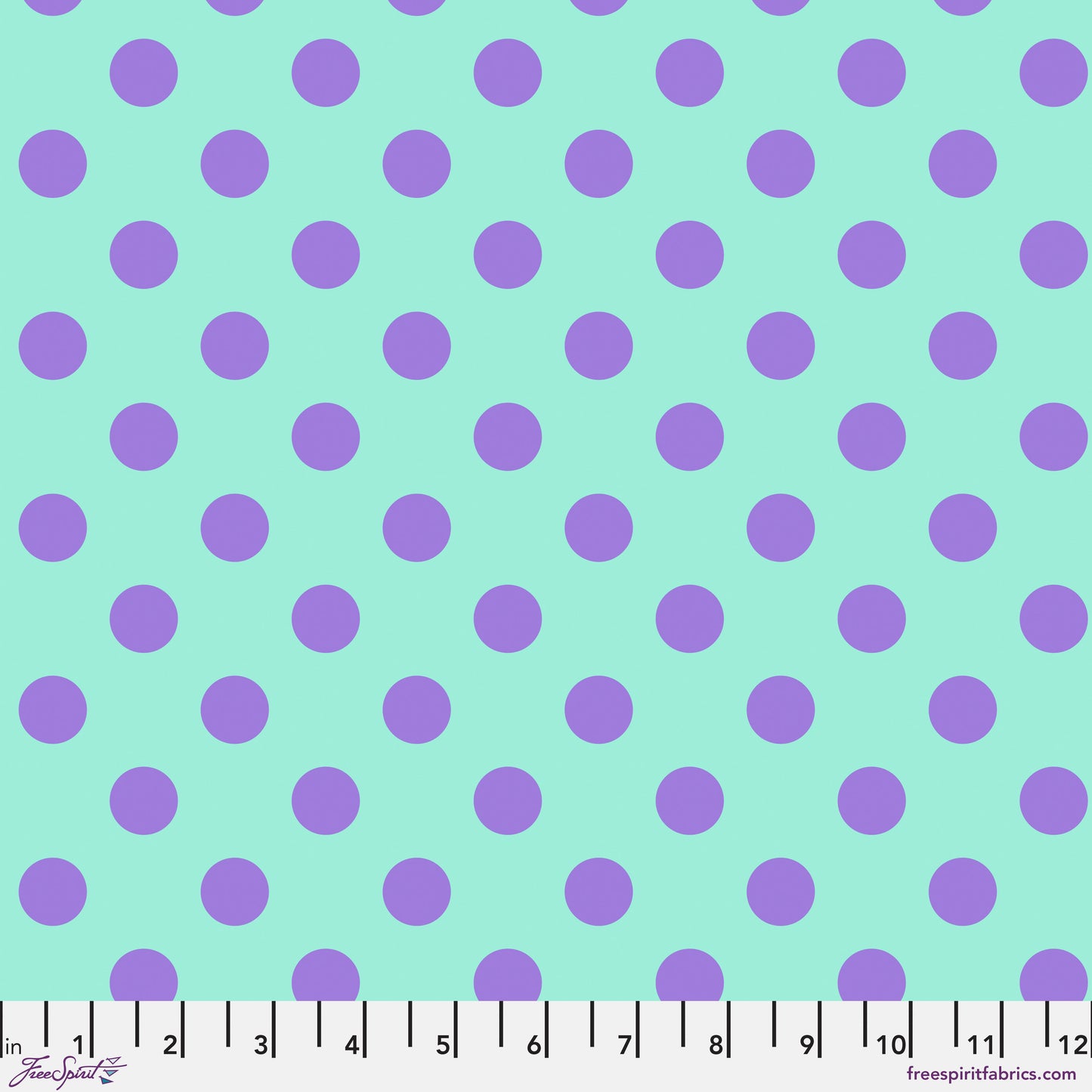 Tula Pink Petunia Pom Pom Dots from True Colors Collection