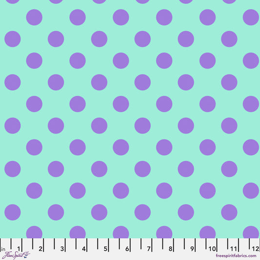 Tula Pink Petunia Pom Pom Dots from True Colors Collection