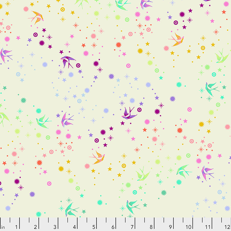 Tula Pink Cotton Candy Fairy Dust from True Colors Collection