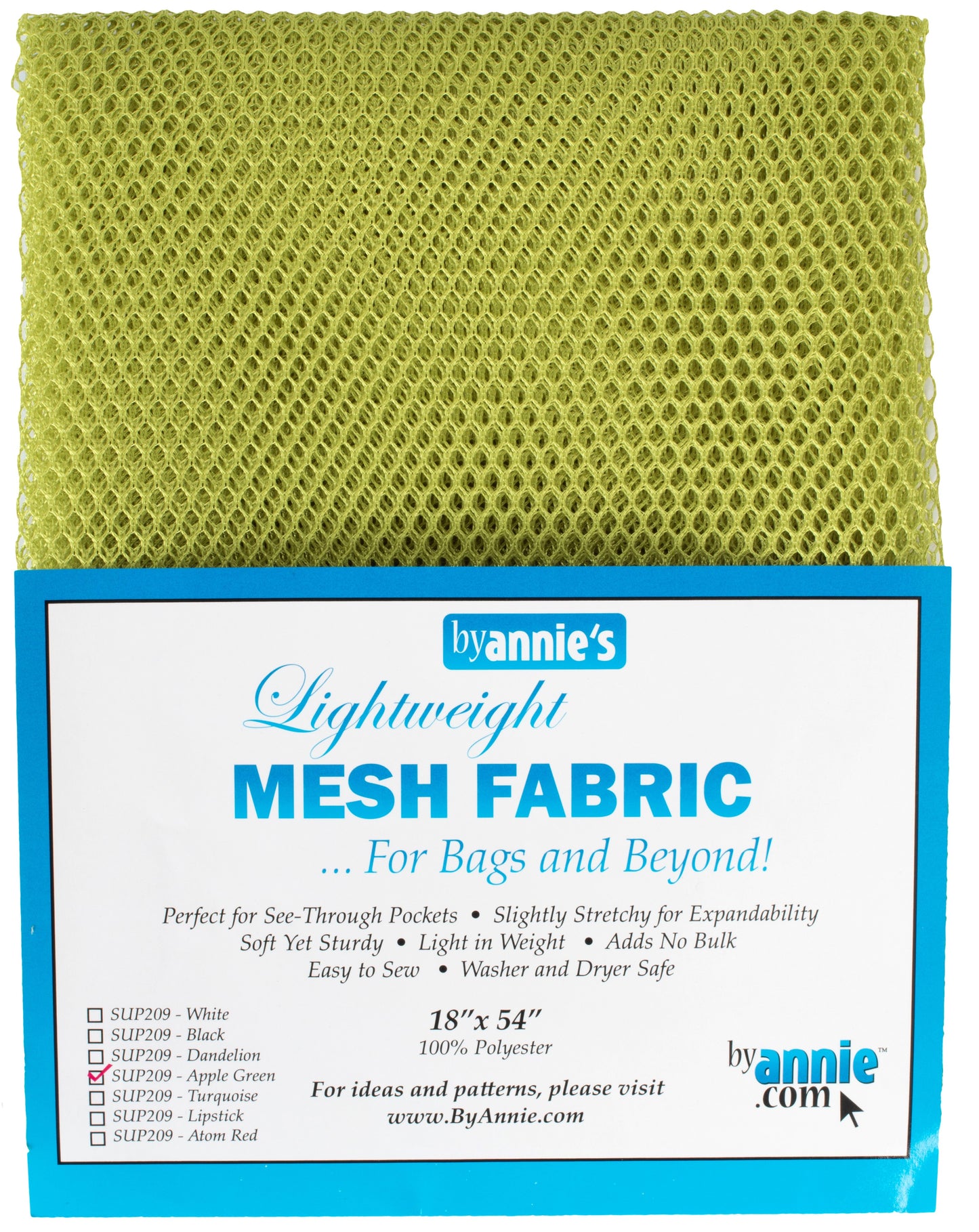 Apple Green ByAnnie 18"x54" Lite Weight MESH