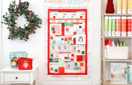 PREORDER 2026 Kimberbell Mistletoe Mystery Quilt - Monthly BOM - Complete Bundle